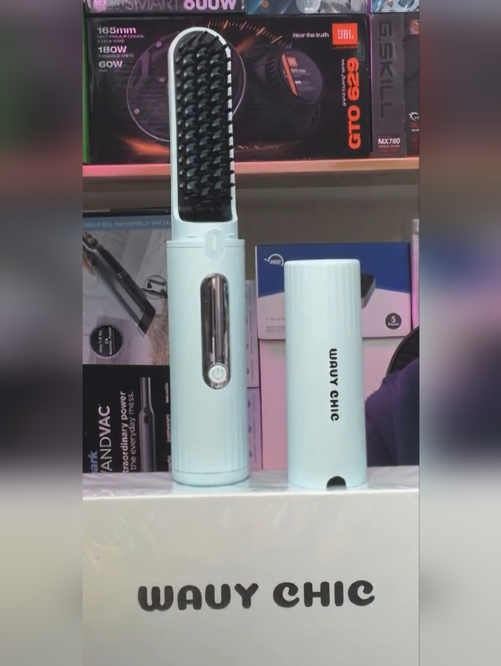 🩷Wireless Straight Hair Comb Rechargeable Wavy Chic🩵